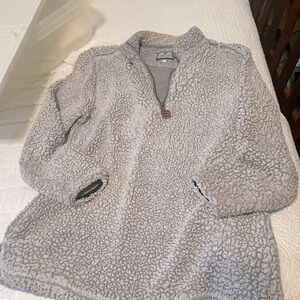 Properly Tied pintail pullover XL unisex GUC gray pockets smoke free